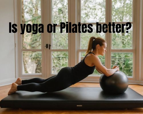 a woman doing pilates in a studio