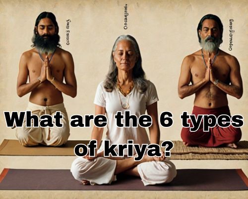 Eyes closed, he begins his Kriya Yoga breathing
