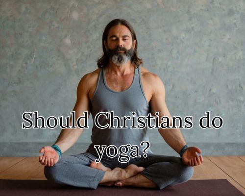 He practices yoga with grace in the studio.