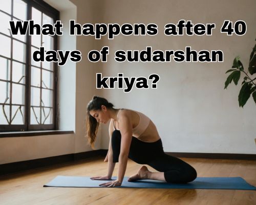Kriya Yoga meditation on a mat indoors.