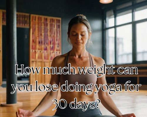 a woman doing yoga activity for weight loss