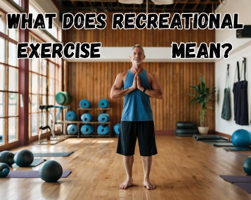 a man doing recreational exercise