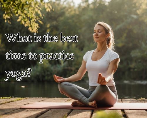 a woman outdoor practicing yoga