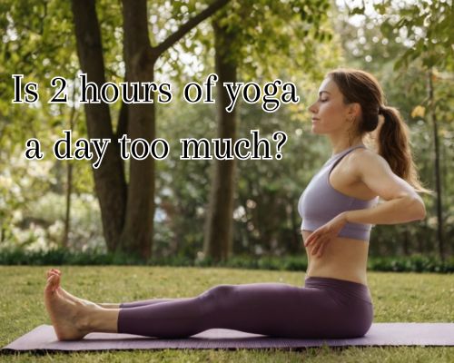 woman doing 2-hr yoga daily